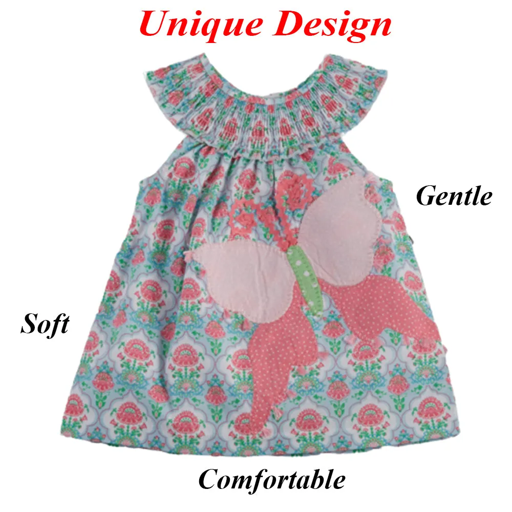 Girls' Sleeveless Butterfly Dress