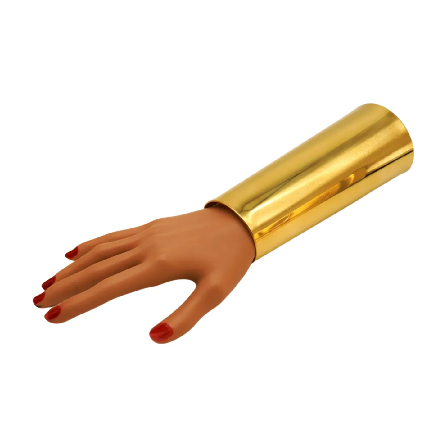 Gold Metal Extra Long Cuff Bracelet Jewelry Accessories Bling Wide