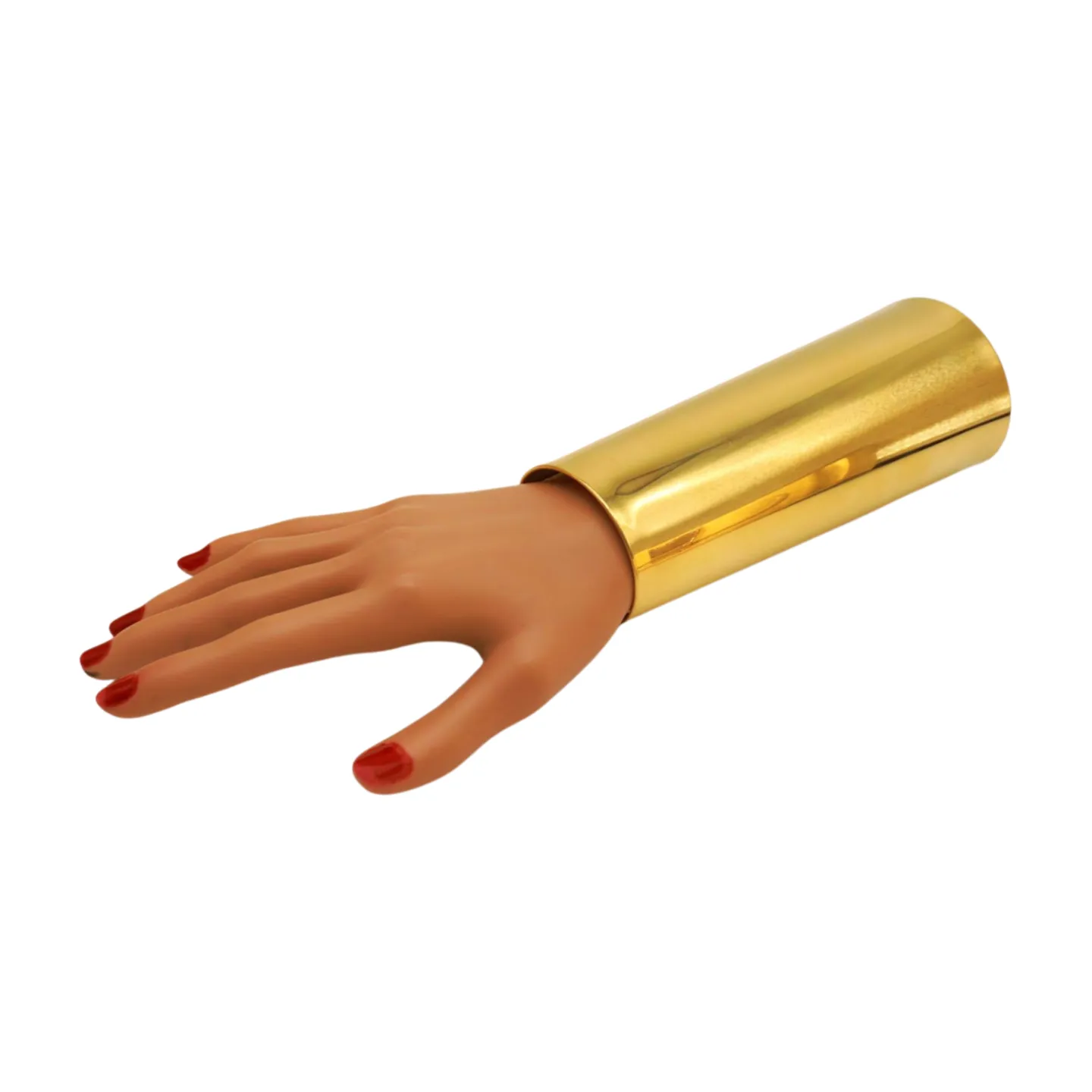 Gold Metal Extra Long Cuff Bracelet Jewelry Accessories Bling Wide
