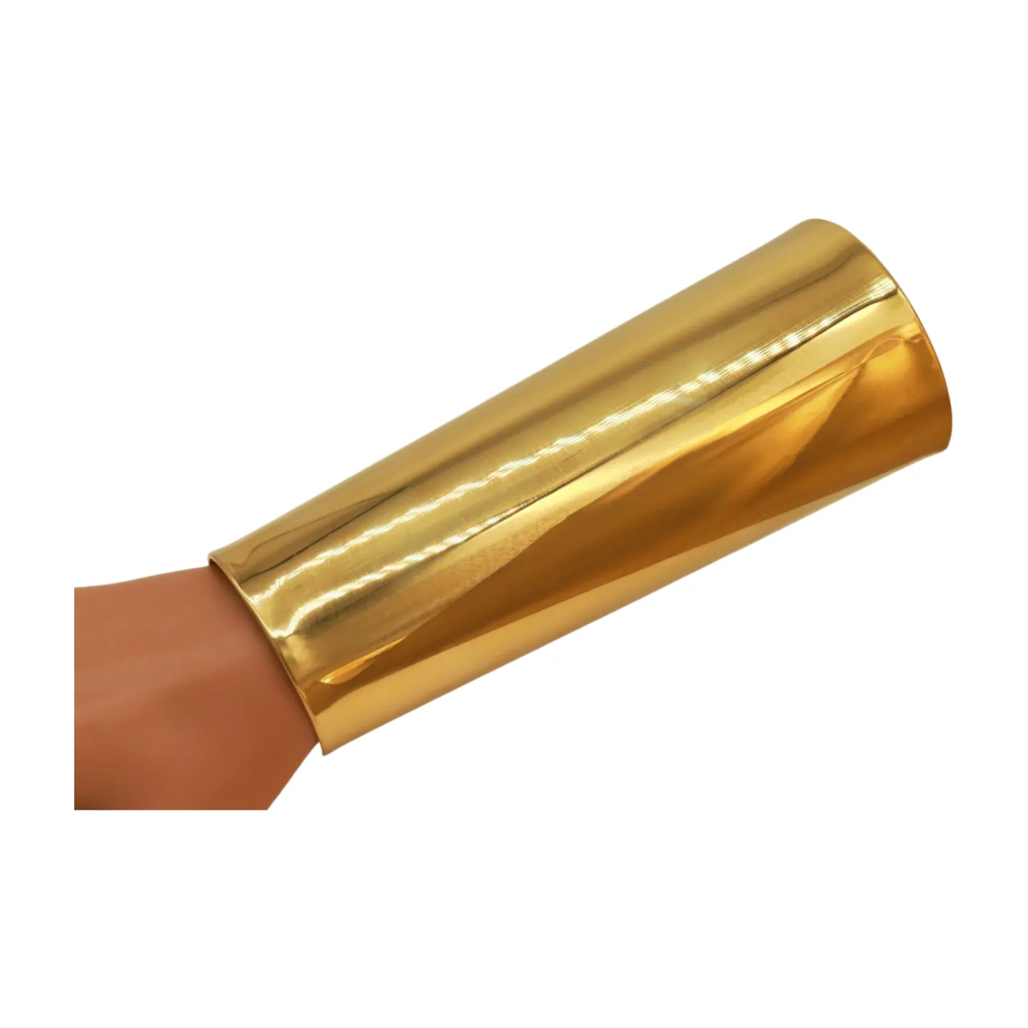 Gold Metal Extra Long Cuff Bracelet Jewelry Accessories Bling Wide