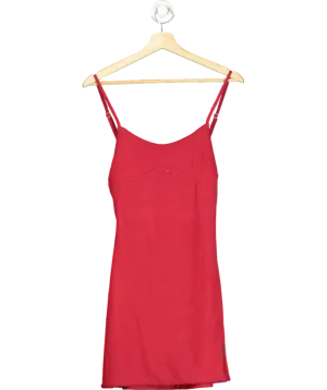 Gonza Red Gizele Slip Mini Dress UK S