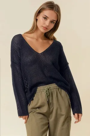 Grayson Fishnet Sweater