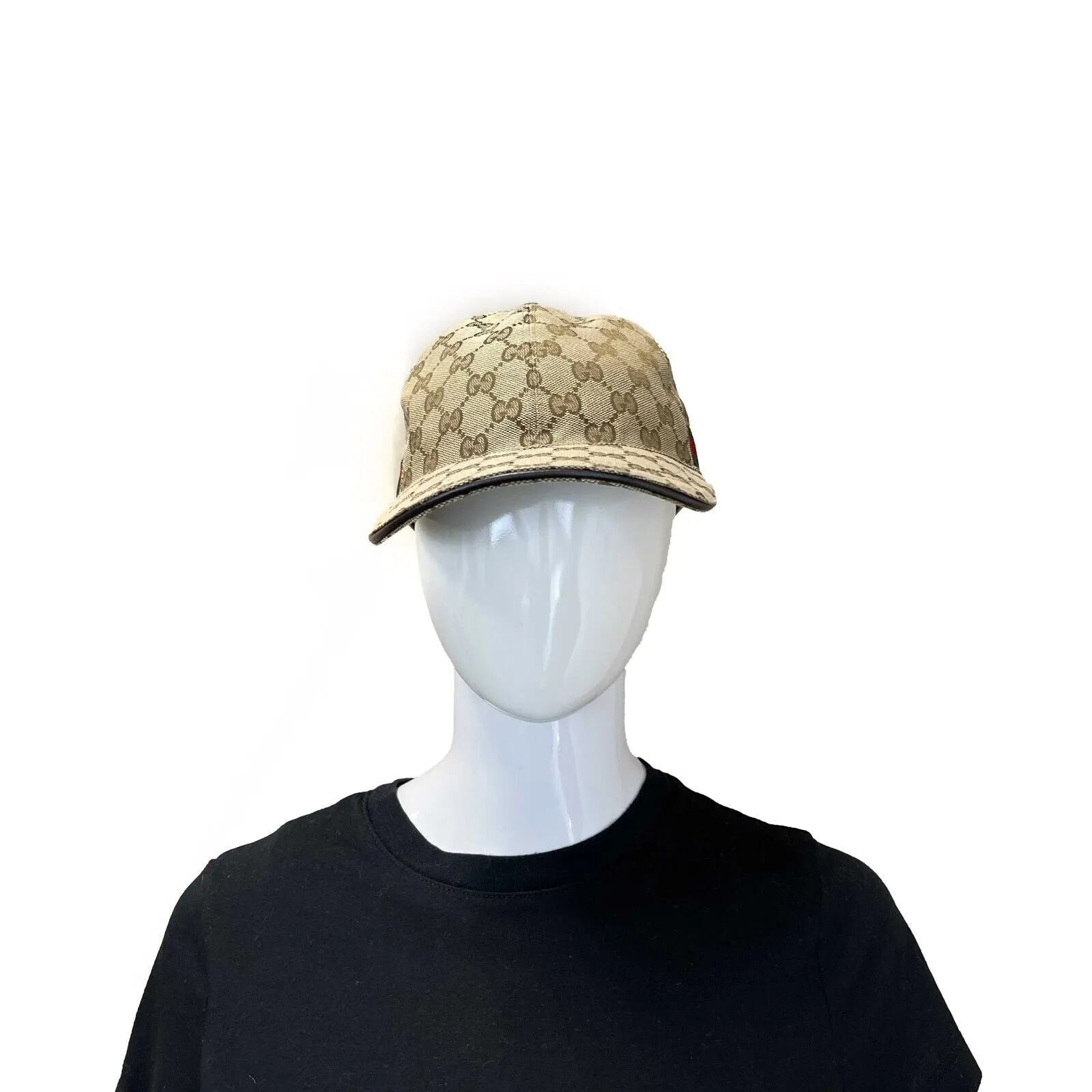 Gucci GG Canvas Baseball Hat with web Good Small