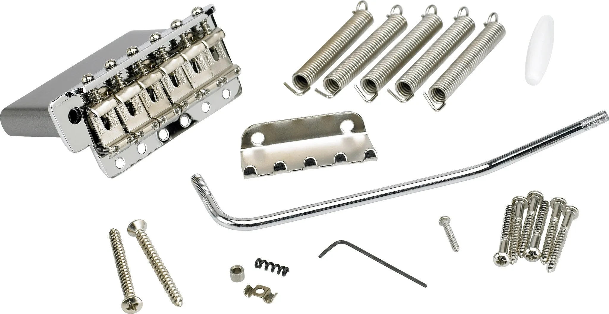 Guitar bridge / tremolo assembly  - American Vintage Stratocaster® - Chrome - Genuine Fender®