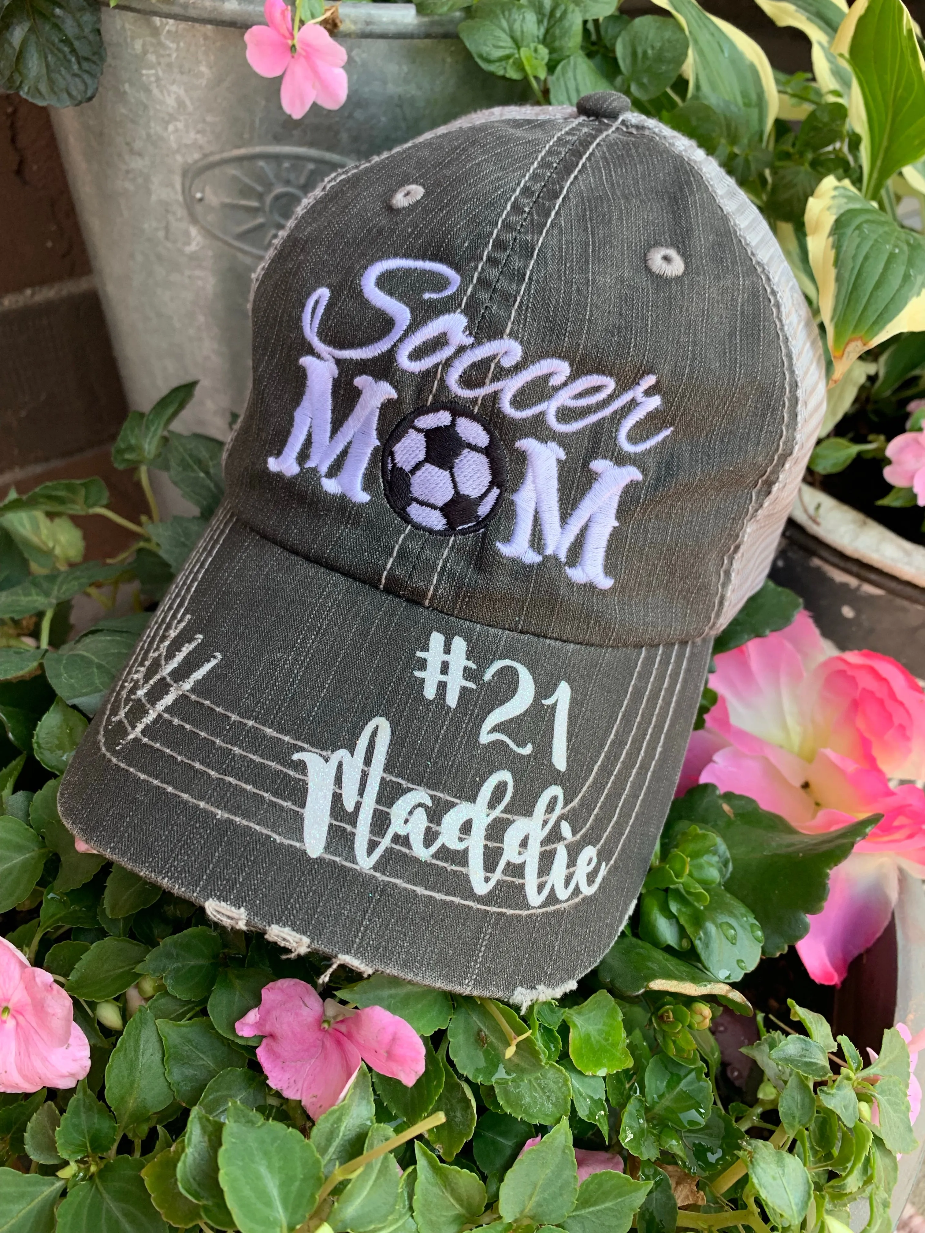 Gymnastics hats Gymnastics mom Womens trucker baseball style hat Customize names numbers BLING