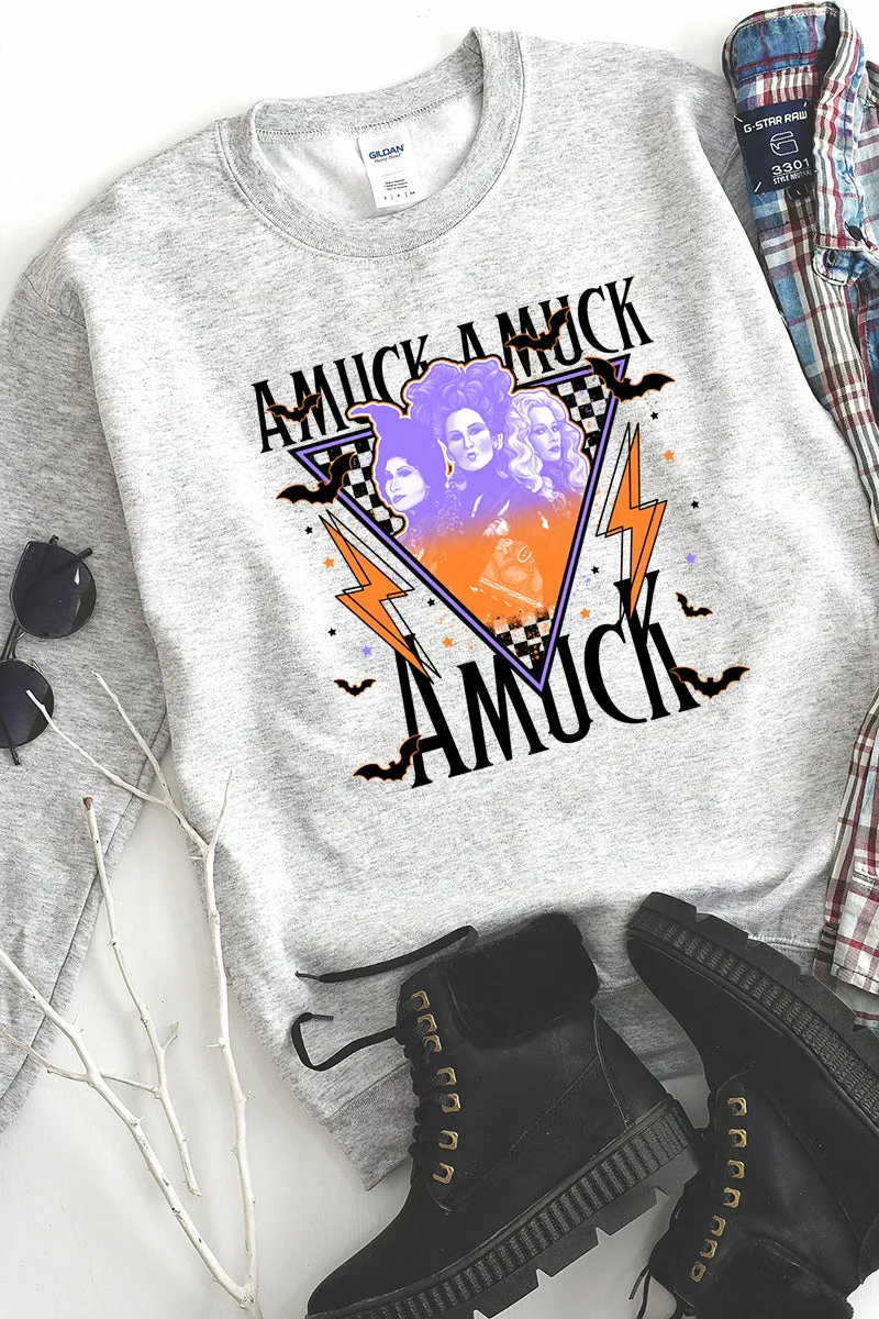 Halloween Vibez Sanderson Heavy-weight Crew Sweatshirt