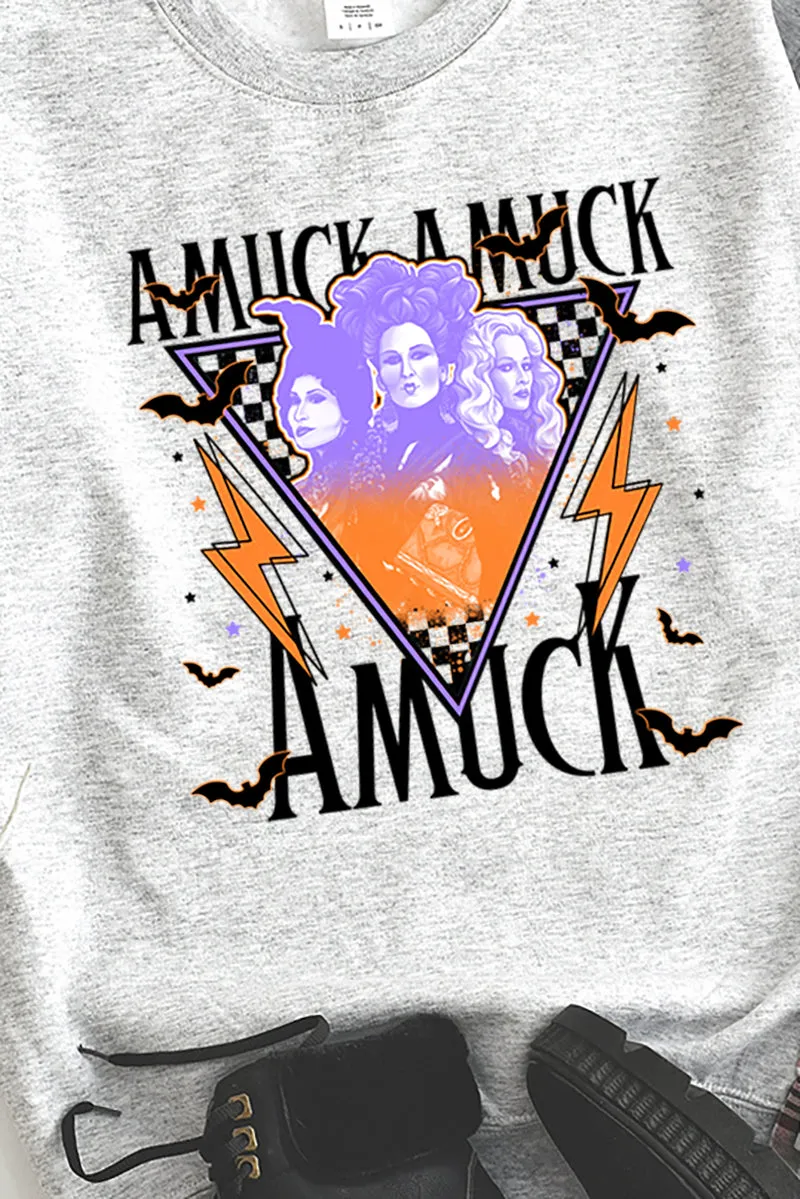 Halloween Vibez Sanderson Heavy-weight Crew Sweatshirt