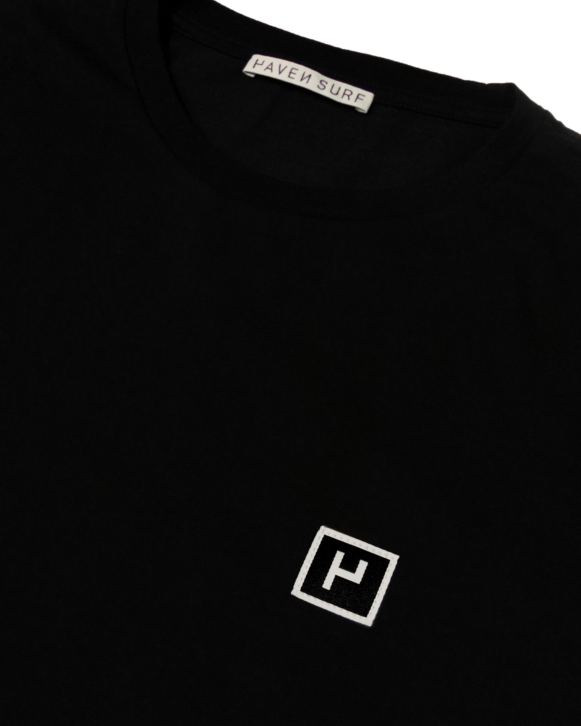 Haven Surf - Base Tee w/ H - logo patch - Black