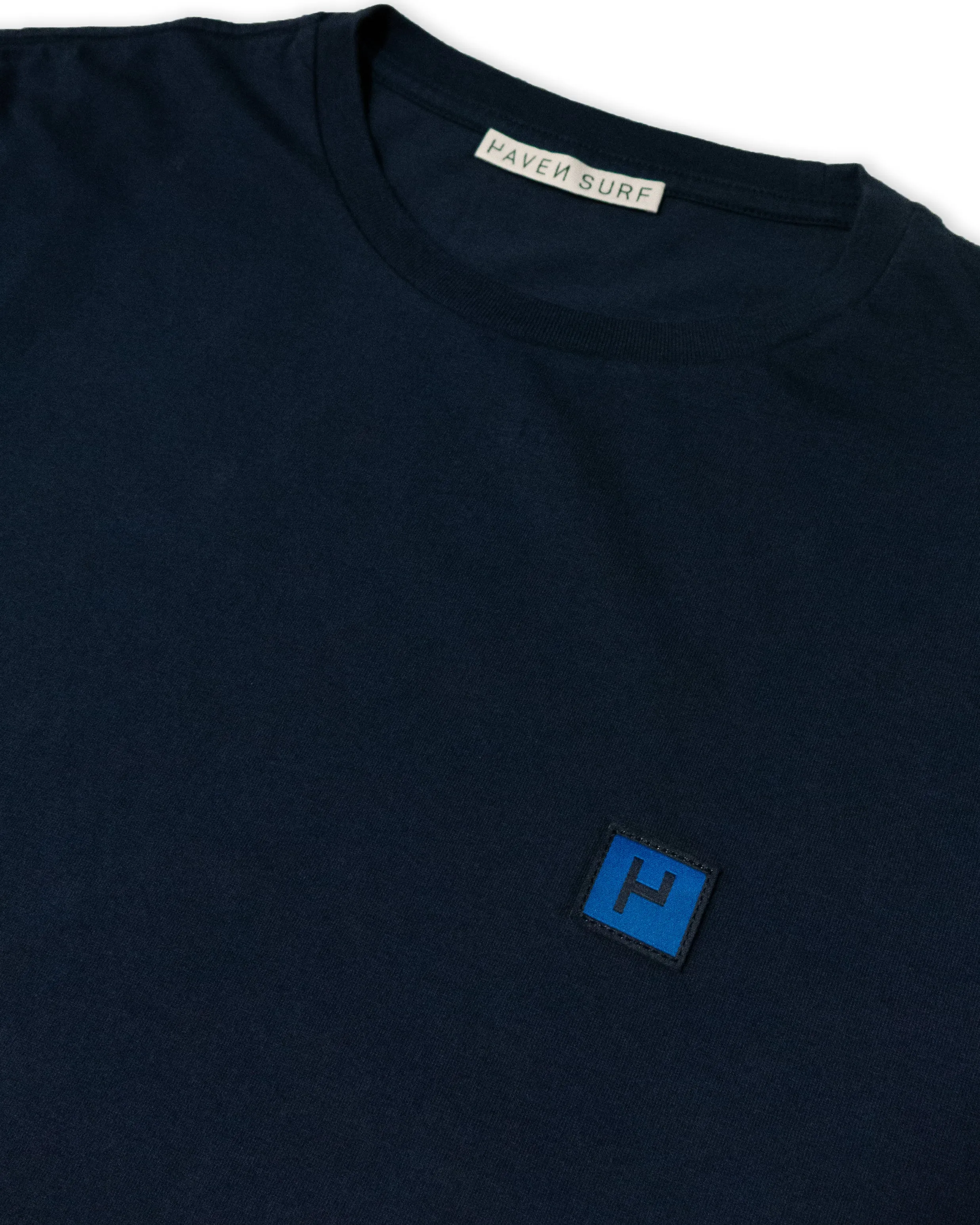 Haven Surf - Base Tee w/ H-  logo patch - Dark Navy