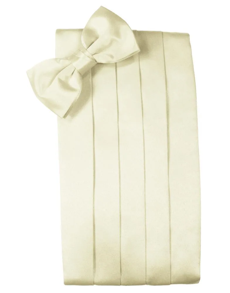 Ivory Luxury Kids Satin Cummerbund