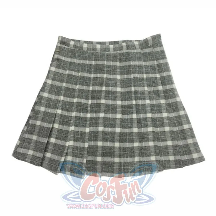 Japanese Sweet Pleated Tuck Plaid Mini Skirt mp006161