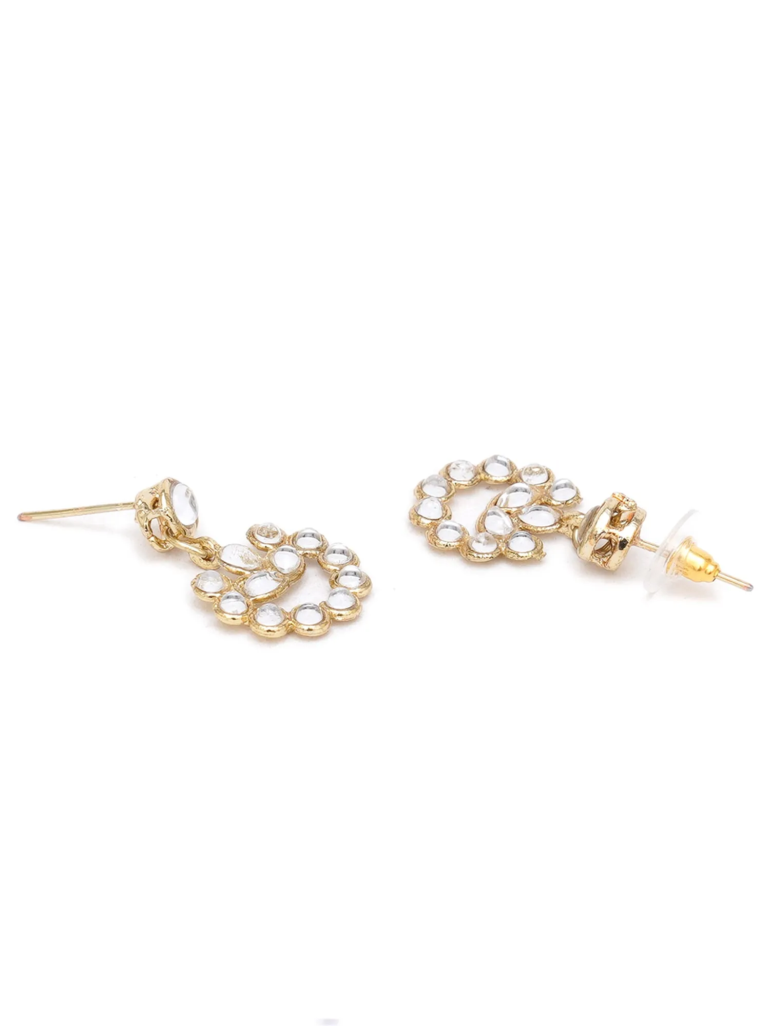 Karatcart Set of 4 Handcrafted Kundan Earrings Combo for Women