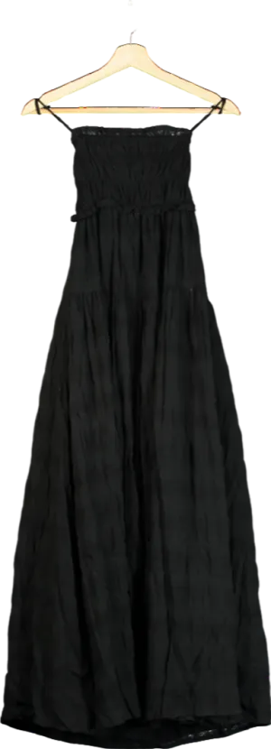 Kivari Black Rylan Maxi Dress UK 6