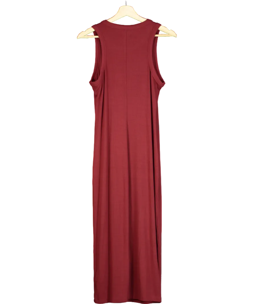 L'agence Red Nura Sleeveless Midi Dress UK M