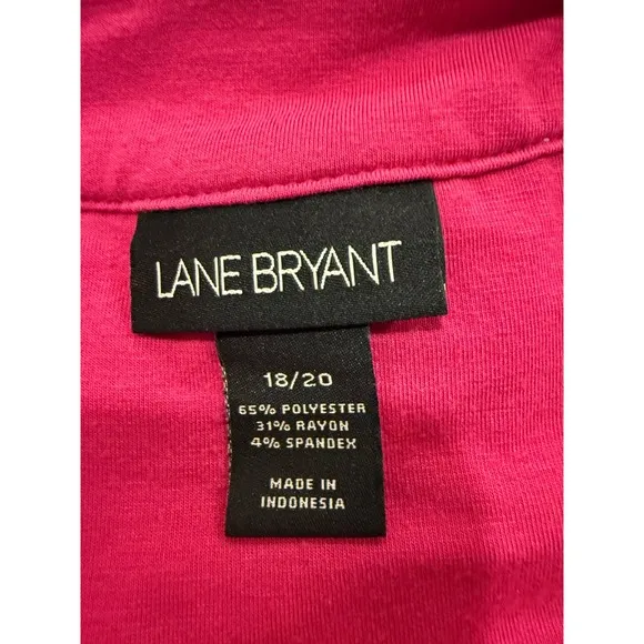 Lane Bryant Maxi Dress Sleeveless Casual Knit Pink Plus Size 18/20