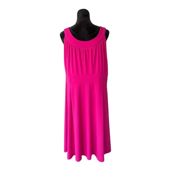 Lane Bryant Maxi Dress Sleeveless Casual Knit Pink Plus Size 18/20