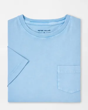 LAVA WASH POCKET TEE - COTTAGE BLUE