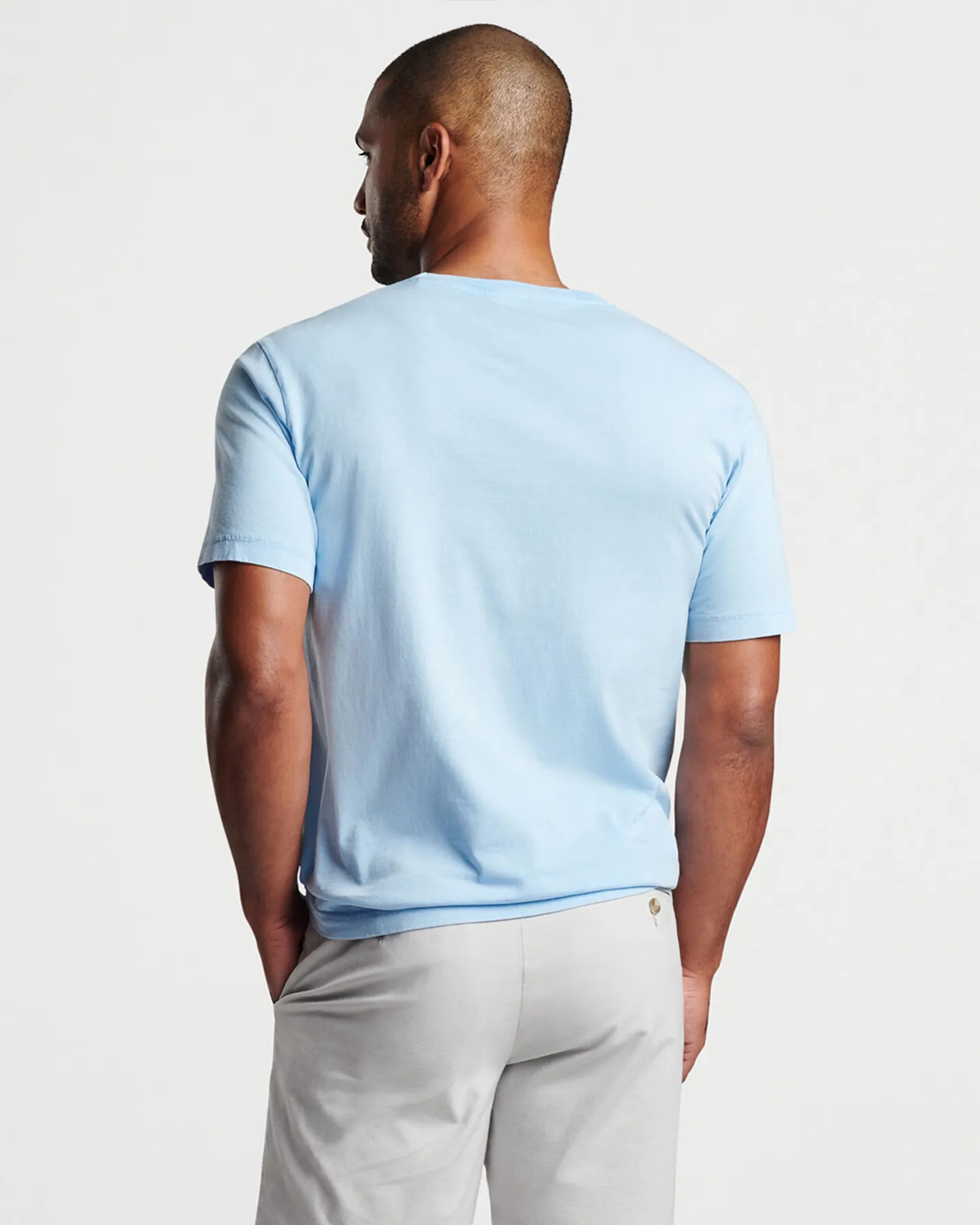 LAVA WASH POCKET TEE - COTTAGE BLUE