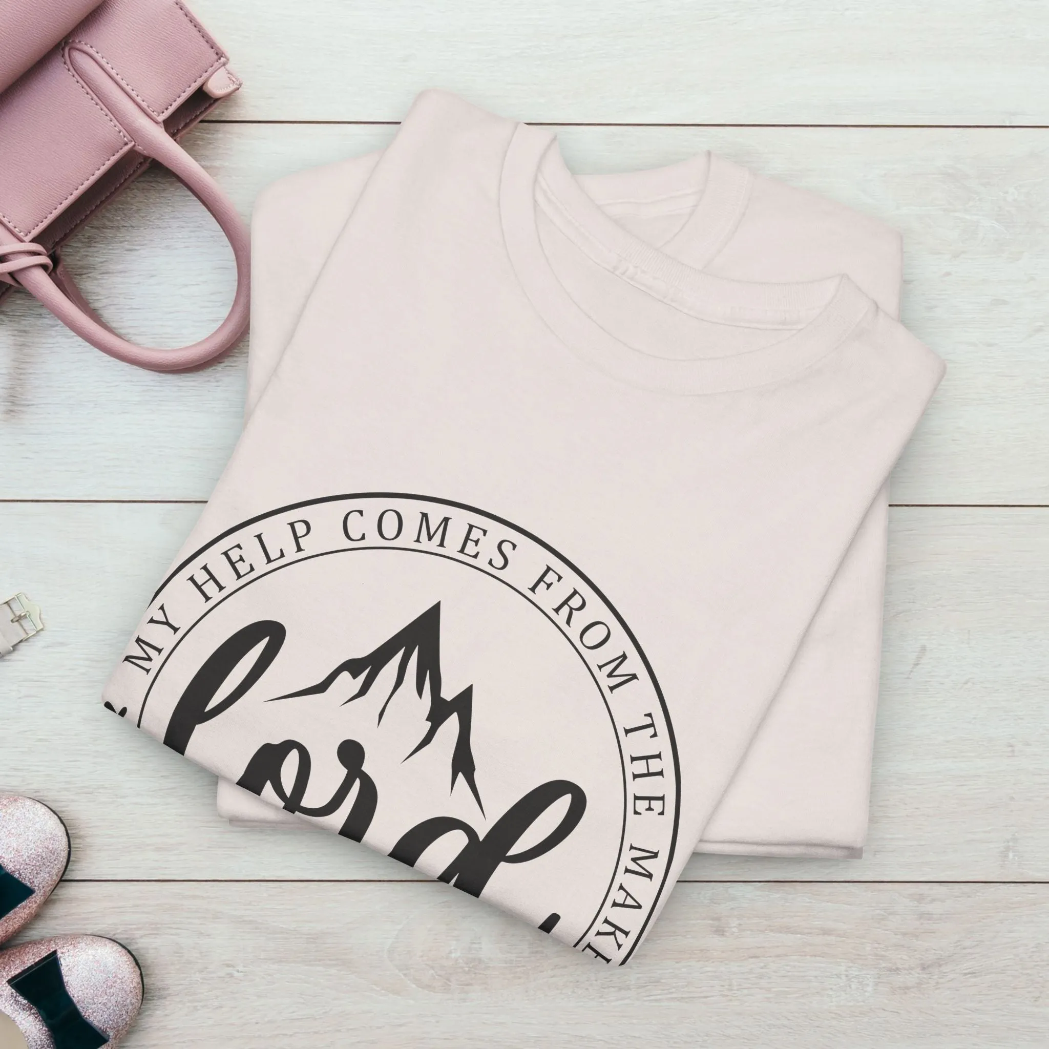 Lord Heavy Cotton Tee - Psalm 121:2 Inspirational Apparel