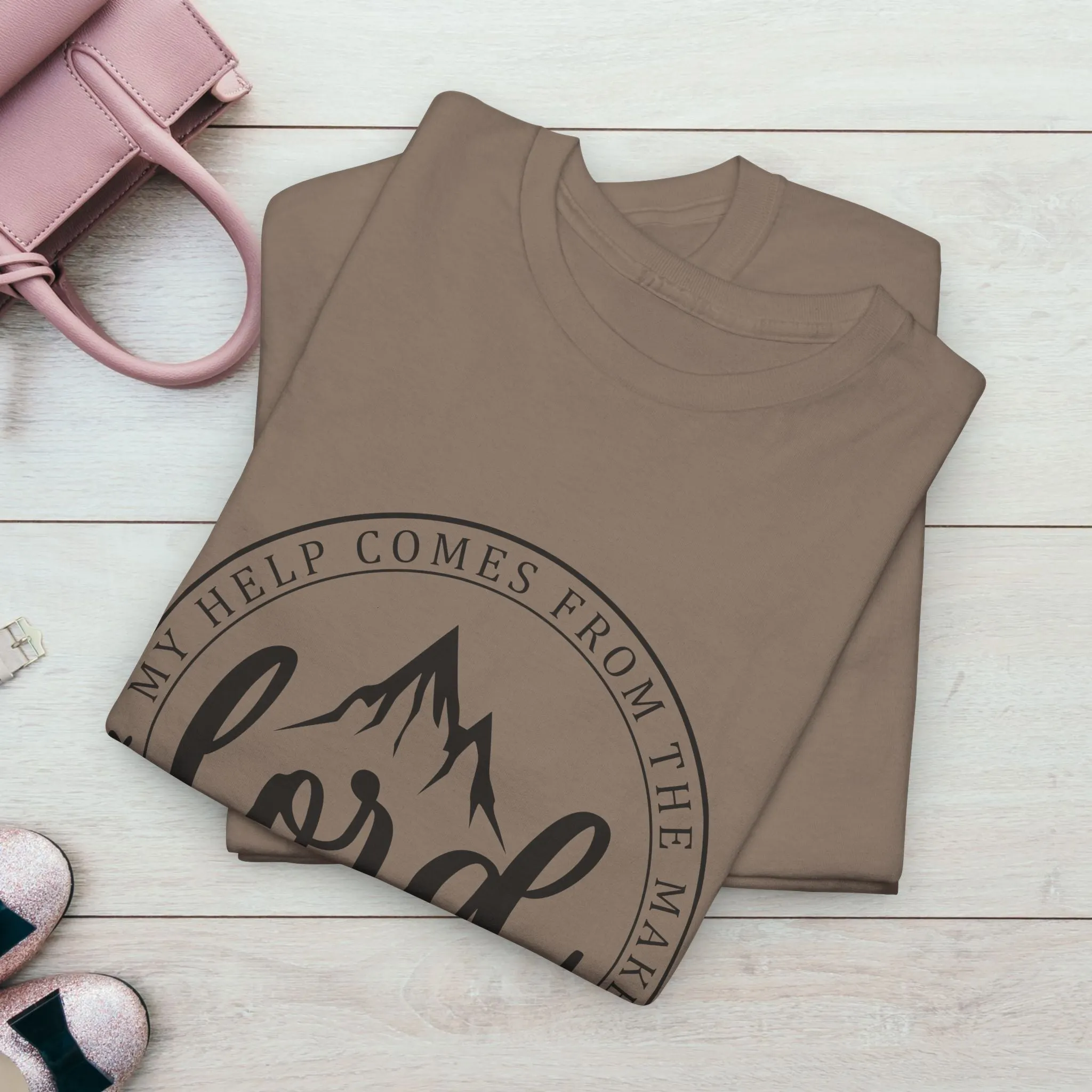 Lord Heavy Cotton Tee - Psalm 121:2 Inspirational Apparel