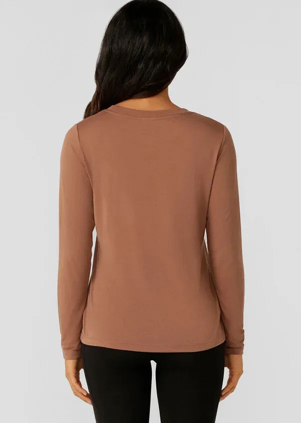 Lorna Jane Lotus Long Sleeve Top - Clove