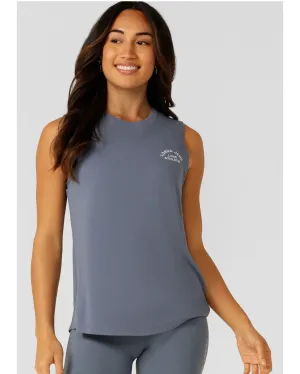 Lorna Jane Lotus Muscle Tank - Powder Grey