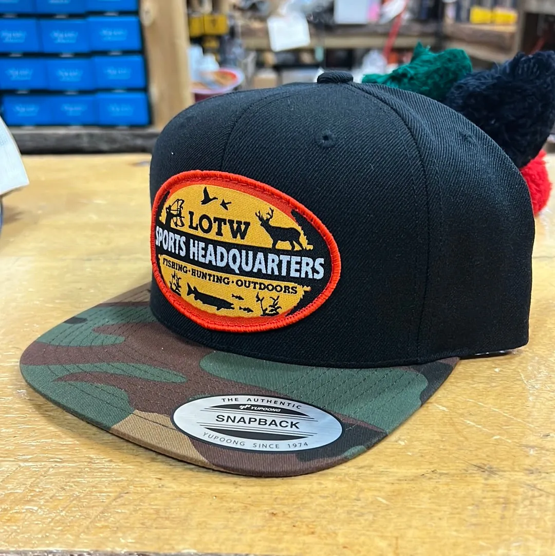 LOTW Sports Headquarters Classic Flat Visor Snapback Hats