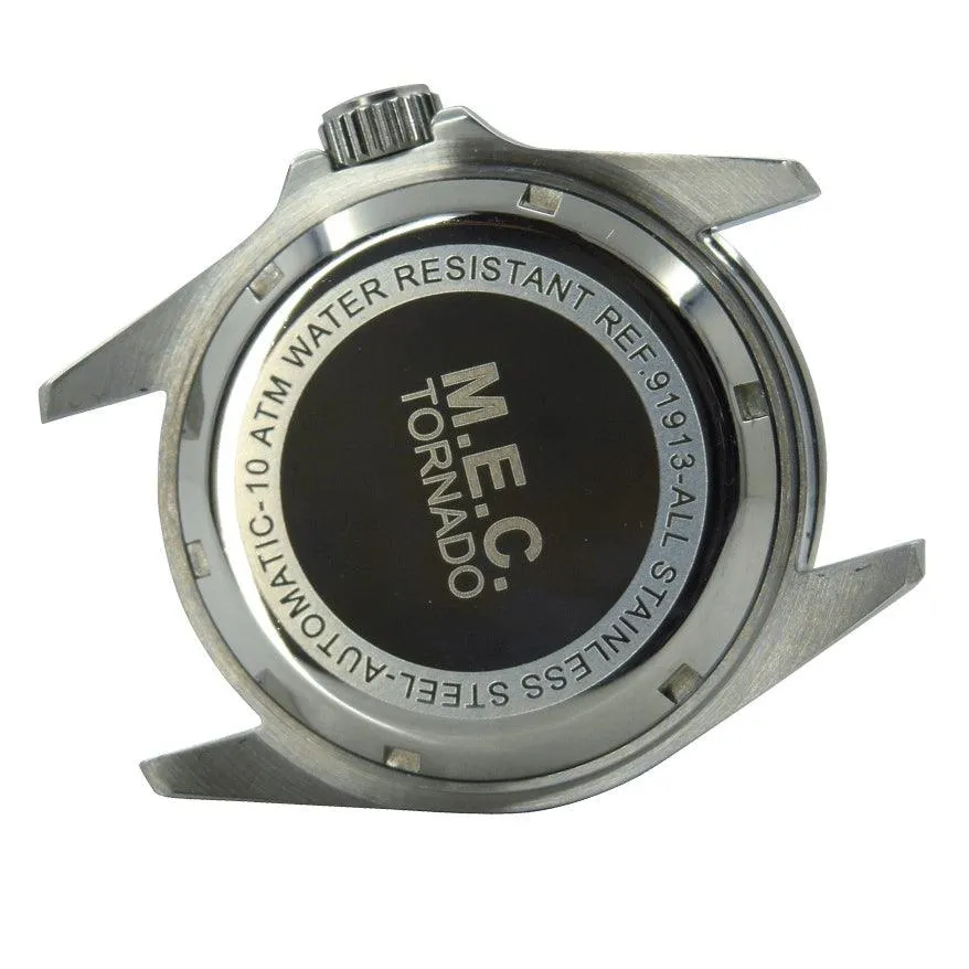 Mec Tornado 42mm Watch Automatic Black Tornado RB steel