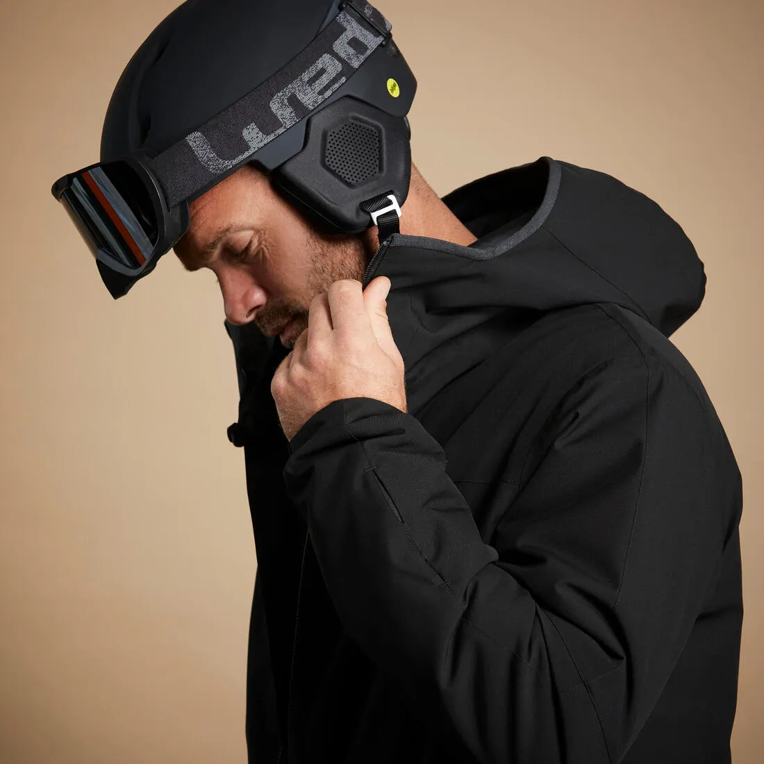 Men’s Warm and Waterproof Ski Jacket 100 - Black