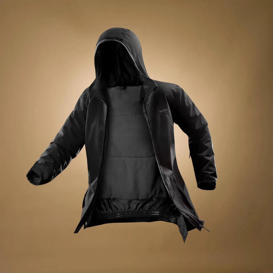 Men’s Warm and Waterproof Ski Jacket 100 - Black