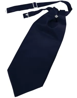 Midnight Blue Luxury Satin Cravat
