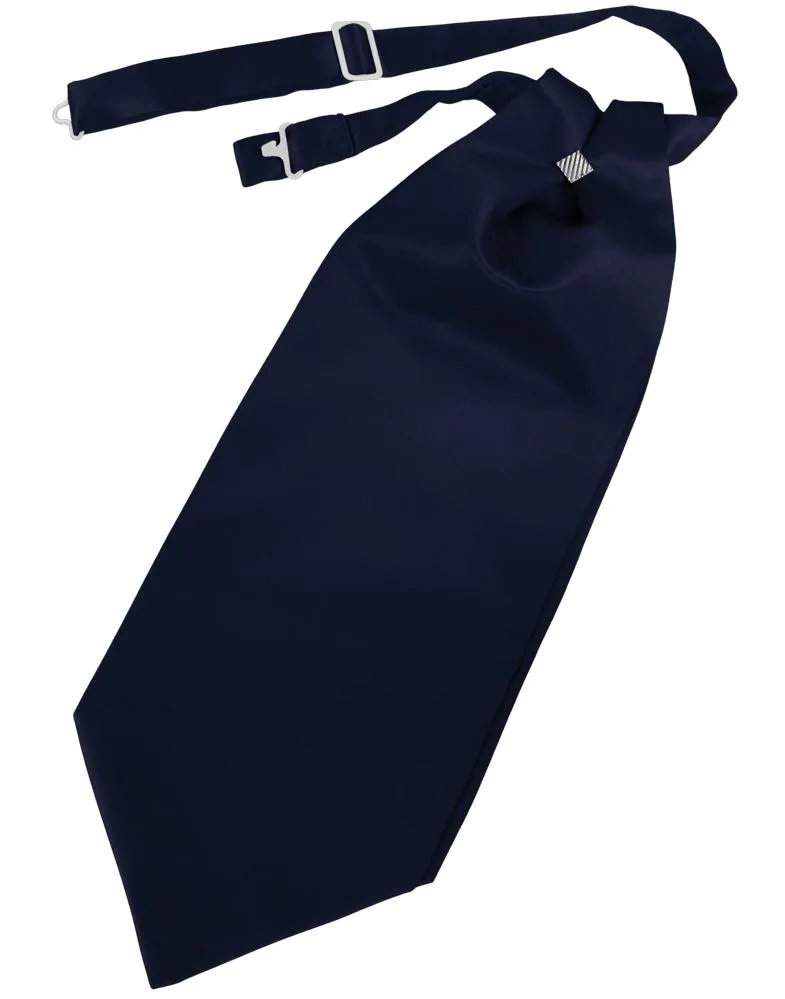 Midnight Blue Luxury Satin Cravat