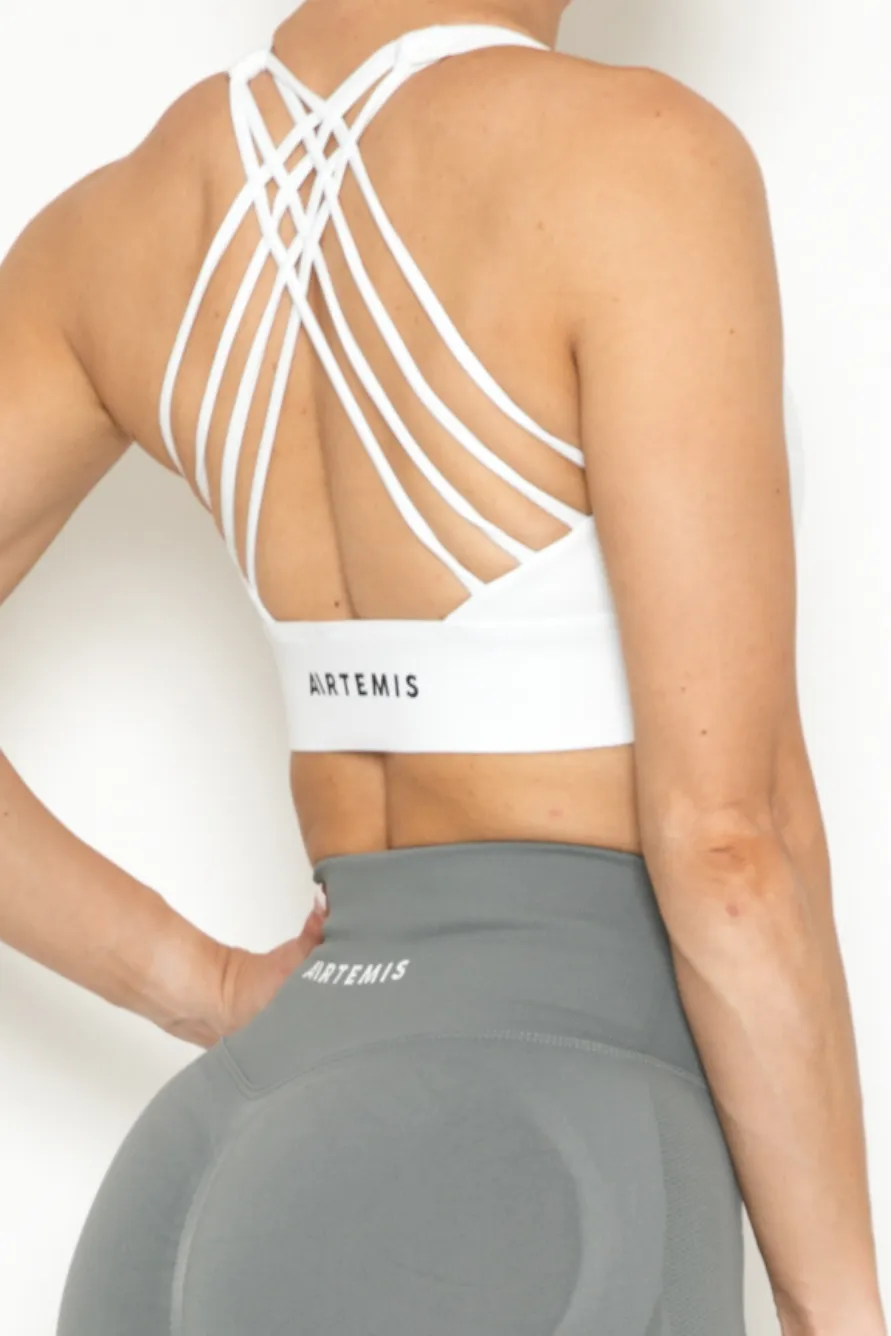 Mila Sports Bra White