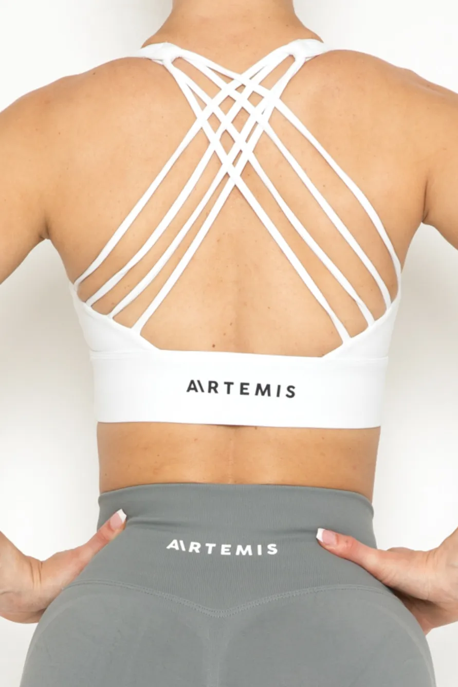 Mila Sports Bra White