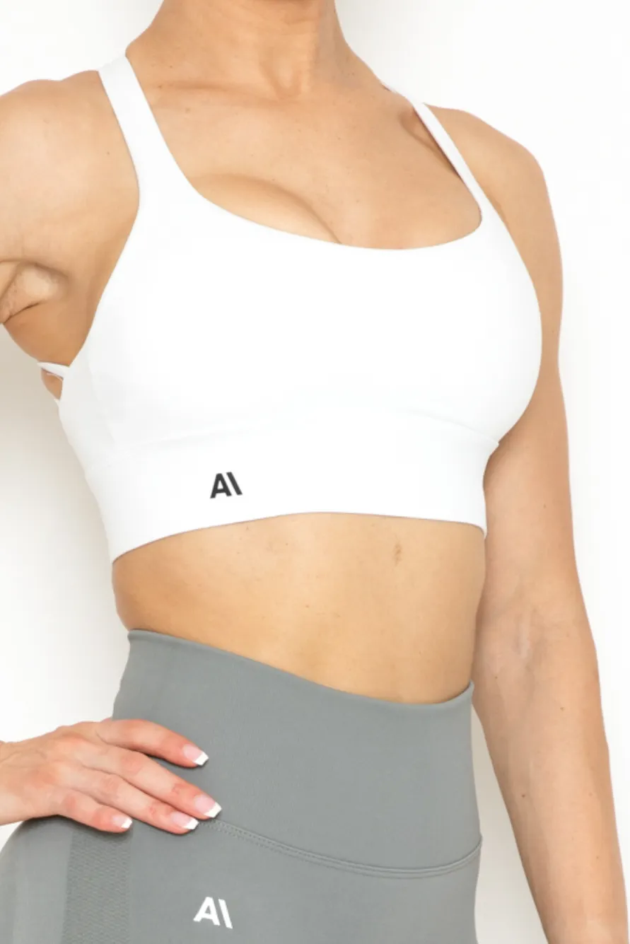 Mila Sports Bra White