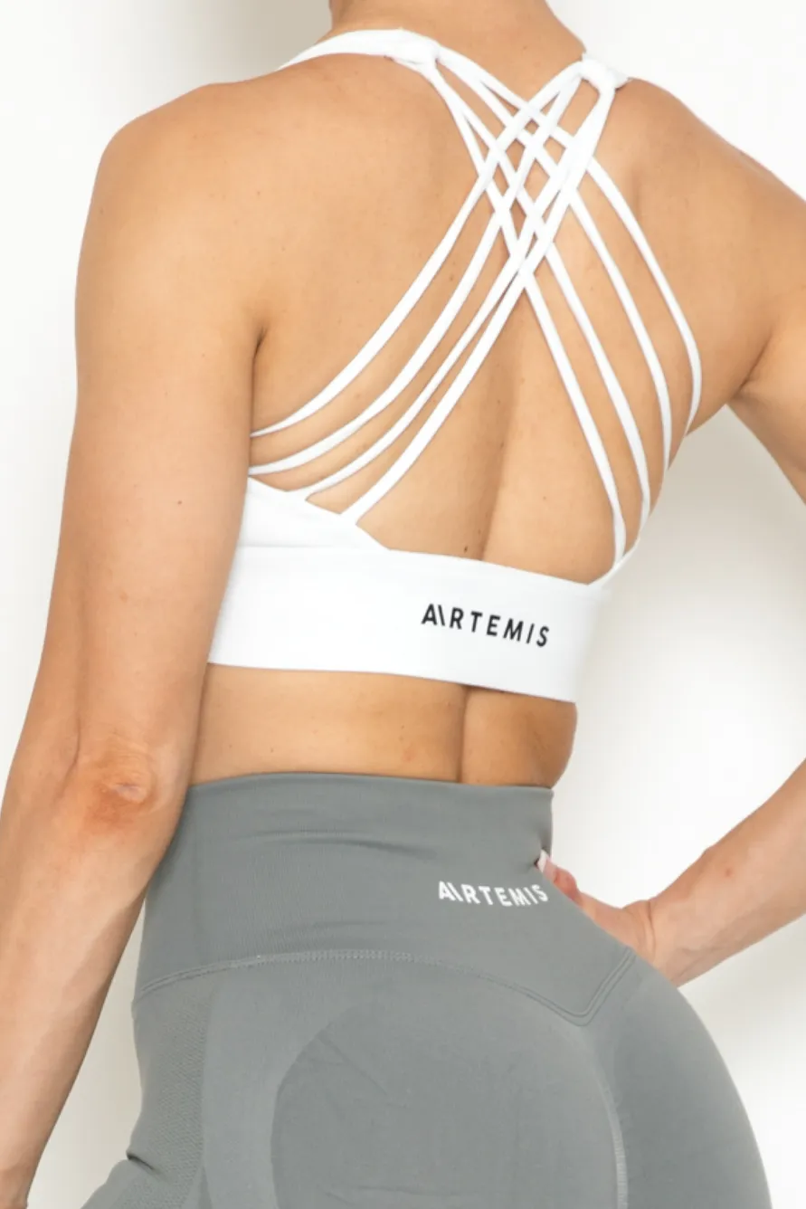 Mila Sports Bra White