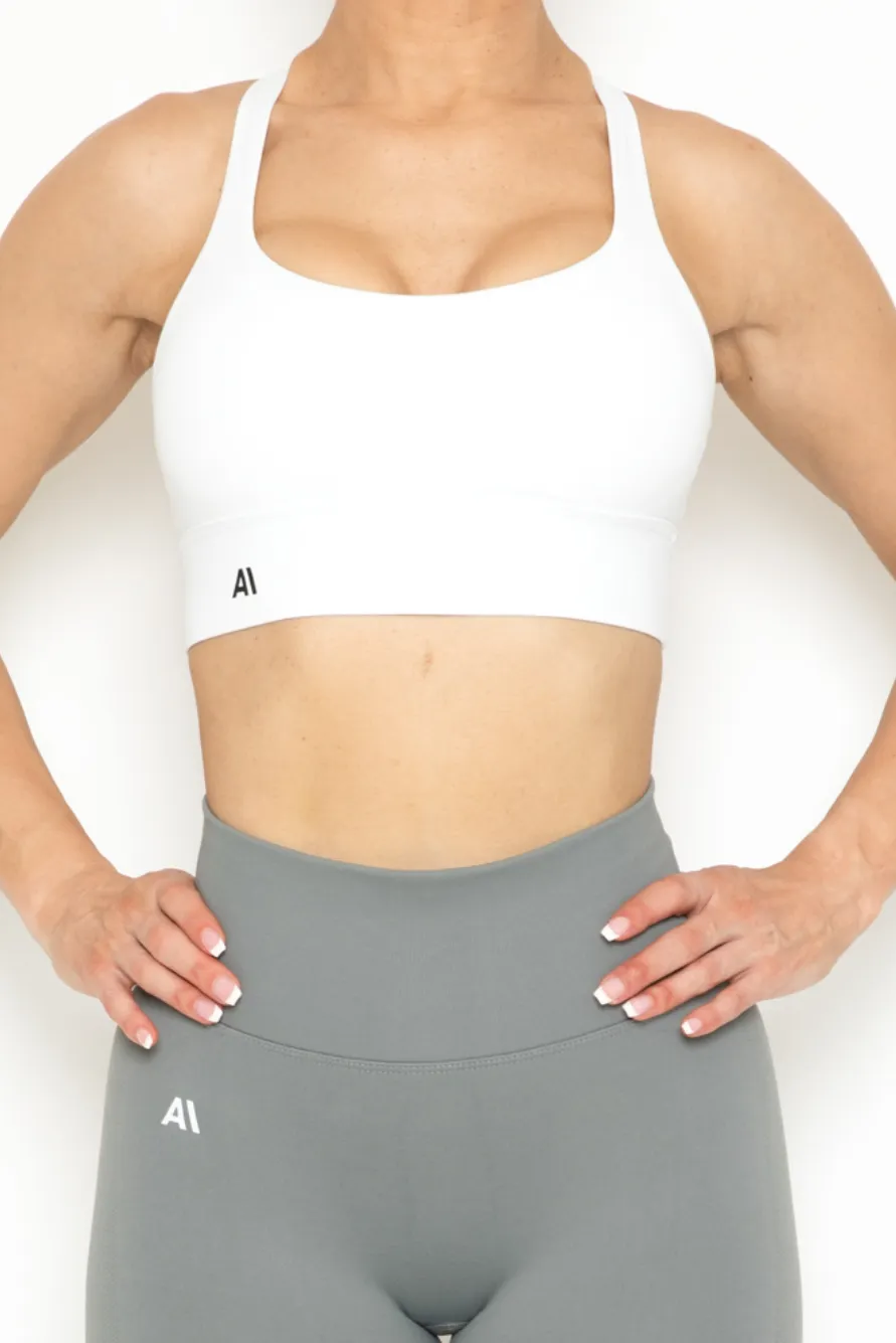 Mila Sports Bra White
