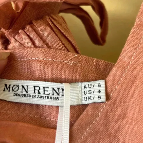 Mon Renn Women’s Pink Sleeveless Mini Dress. Size: 4