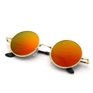 Neo Kung Fu Vintage Retro Round Slim Sunglasses