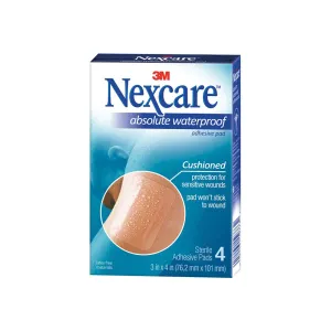 Nexcare Absolute Waterproof Adhesive Pads (4 pack)