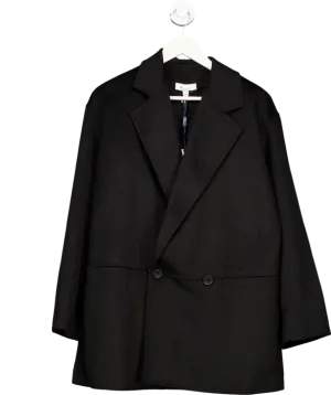 Next Black Handsewn Wool Blend Blazer Coat UK XS