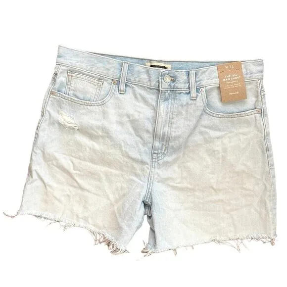 NWT Madewell The '90s Mid-Length Jean Short in Pearlman Wash Size 31