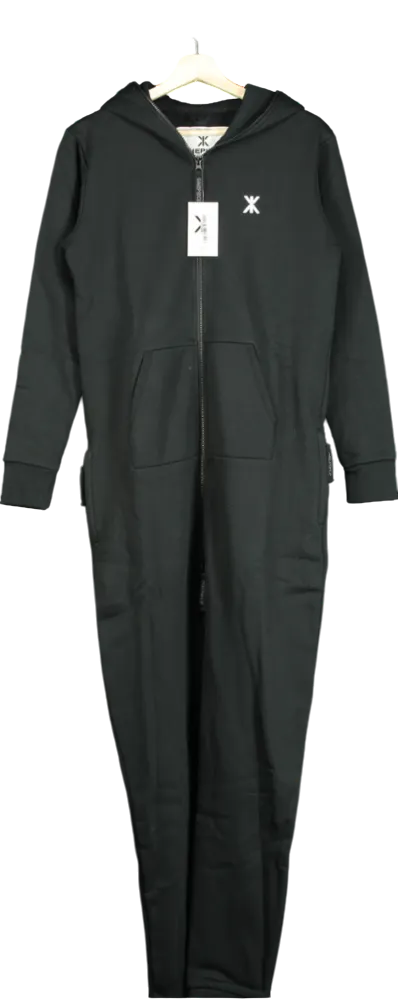 OnePiece Black Zip-Up Jumpsuit UK S