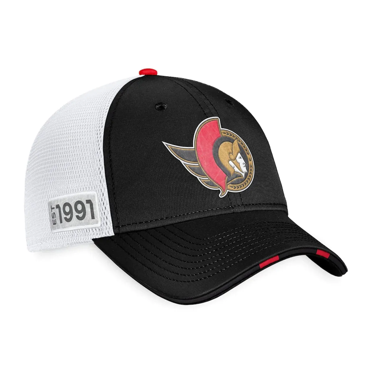 Ottawa Senators Fanatics Authentic Pro Draft Structured Trucker Hat