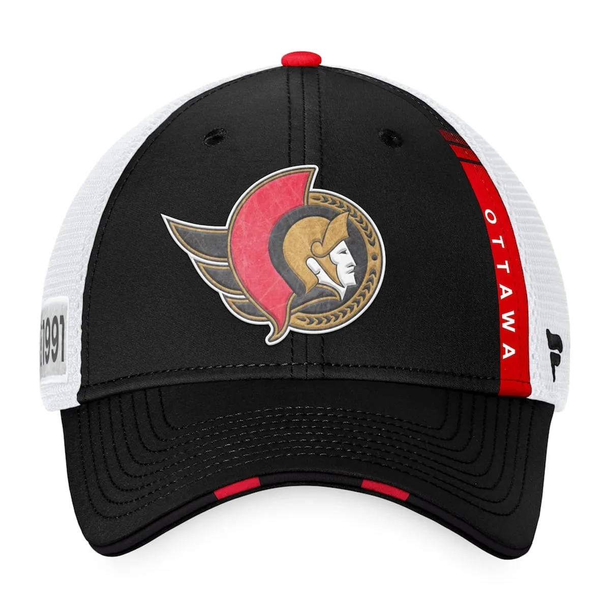 Ottawa Senators Fanatics Authentic Pro Draft Structured Trucker Hat