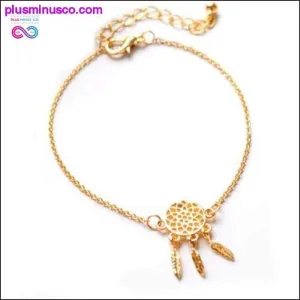 Pameng Silver/Gold Color Dreamcatcher Charm Bracelets For