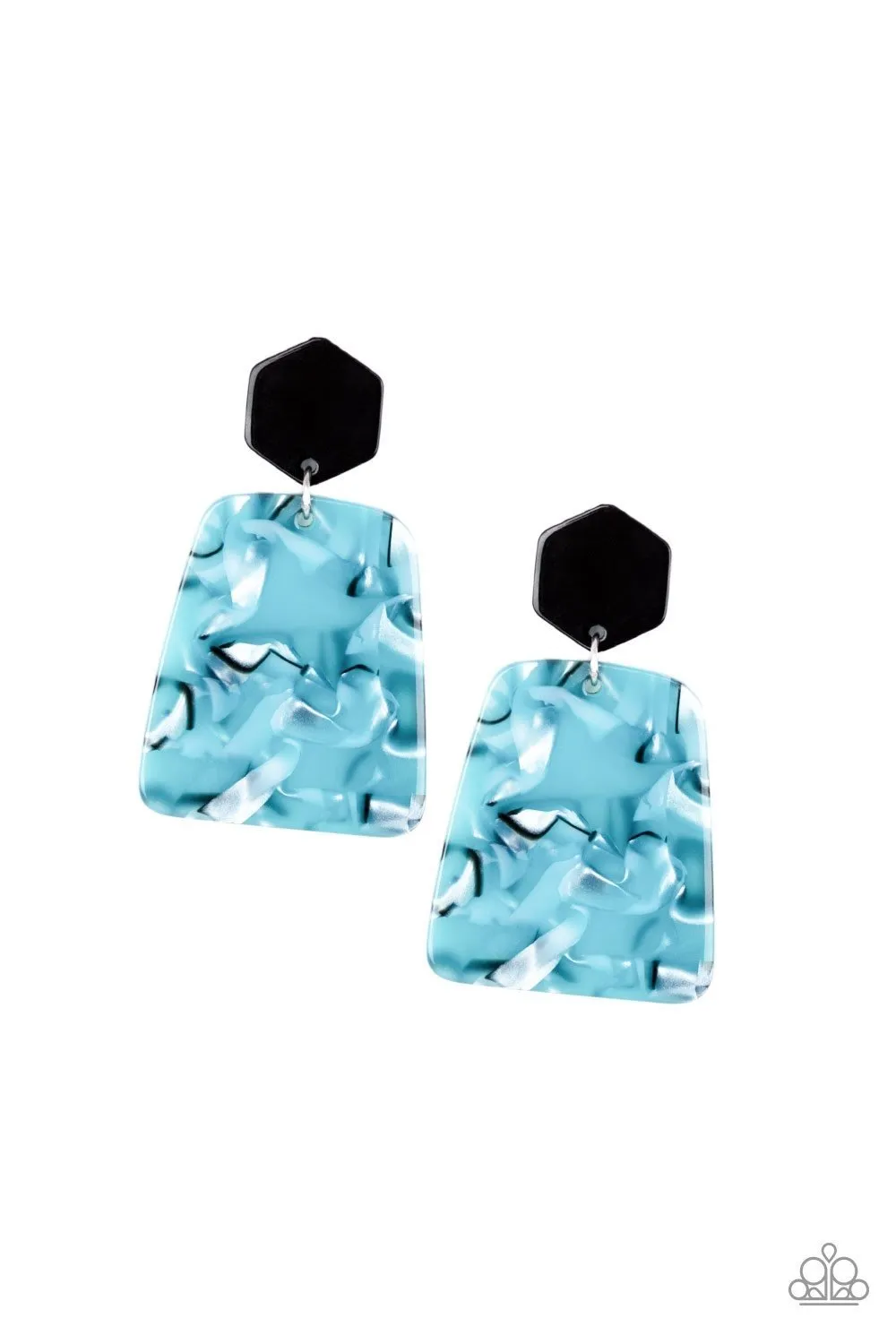 Paparazzi Majestic Mariner - Blue Earrings