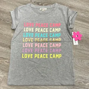 Paper Flower Love Peace Camp Tee