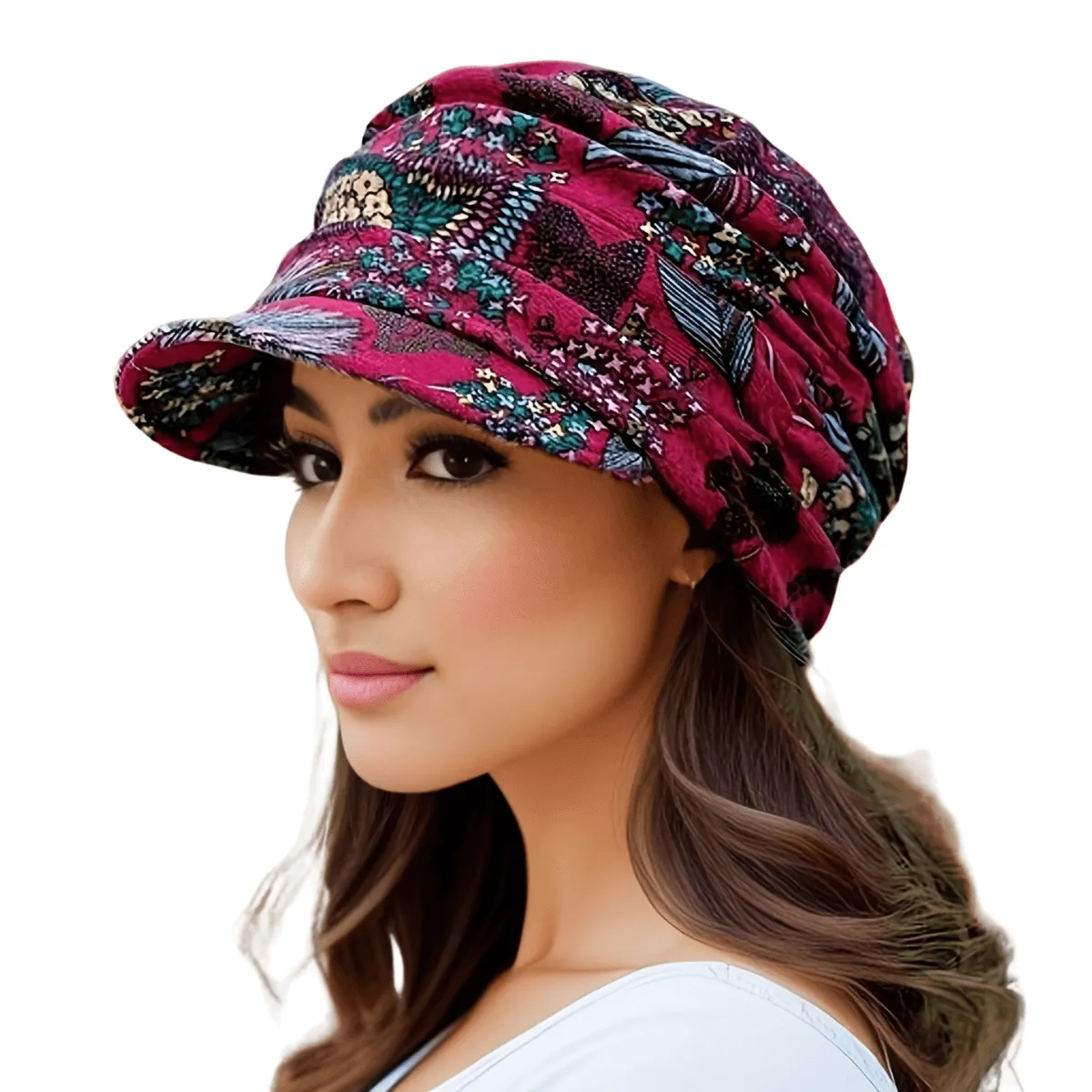 PETALSPEAK Flower Print Cap
