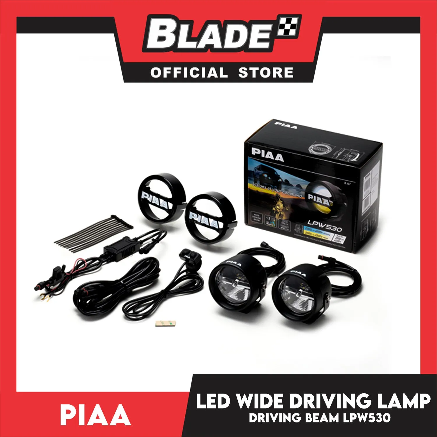 PIAA LPW530 LED Wide Driving Sports Lamp Kit (White/Yellow Beam)